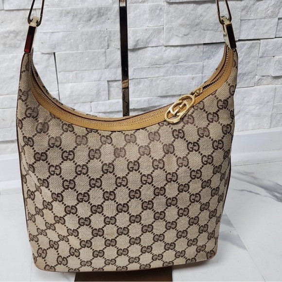 Authentic Gucci Bag Monogram Shoulder Bag - Picture 1 of 14